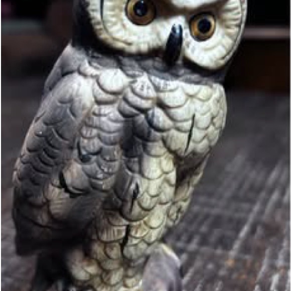 Flambro Vintage Ceramic Owl Figurine - Picture 1 of 5